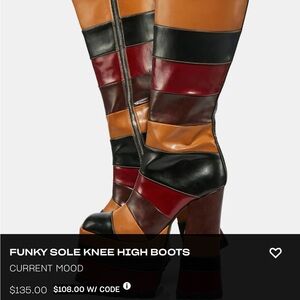 Dollskill Delia’s Striped Boots BRATZ 9